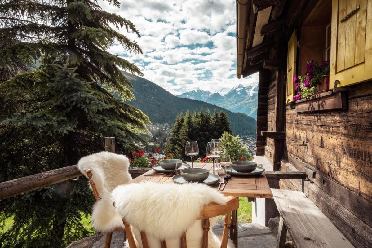 Pensjonat Cosy Chalet With Panoramic Views In Verbier Zewnętrze zdjęcie